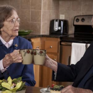 Our Residents Drinking Coffee