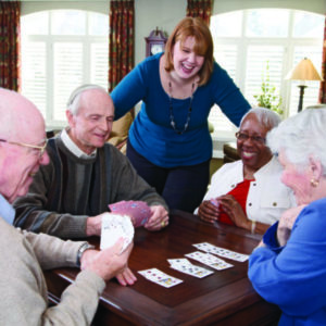 Our Residents Playing Cards