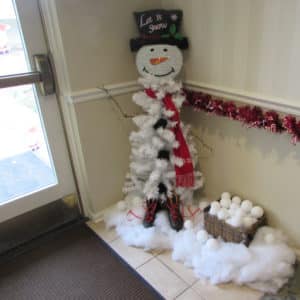 Christmas decor in Windsor Care