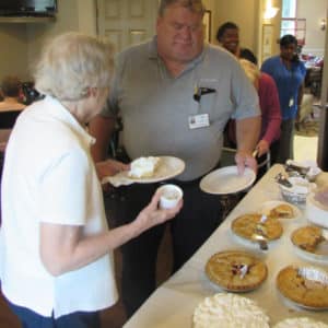 Picture of pie eating at BSP